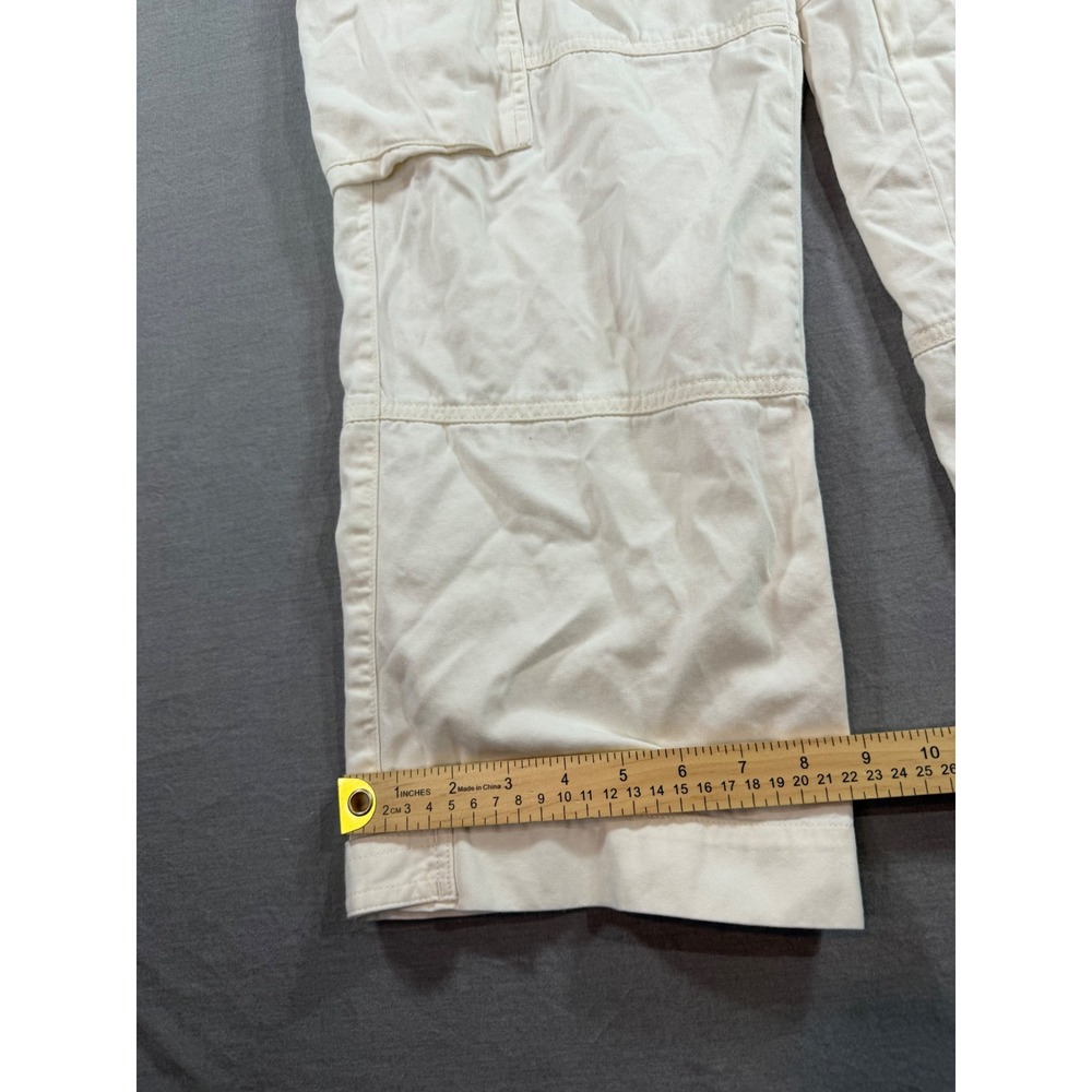 Lauren Ralph Lauren Cargo Pants Womens 14W White Excellent Wide Leg Utility - Picture 3 of 8